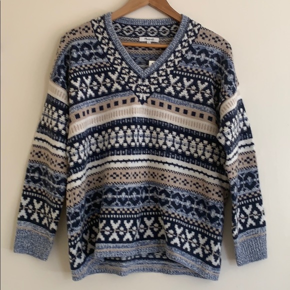 Madewell Fair Isle Pullover Sweater - Picture 6 of 9